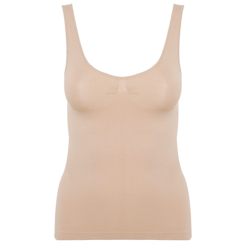 Yours Curve Nude Seamless Control Vest Top - Women's -