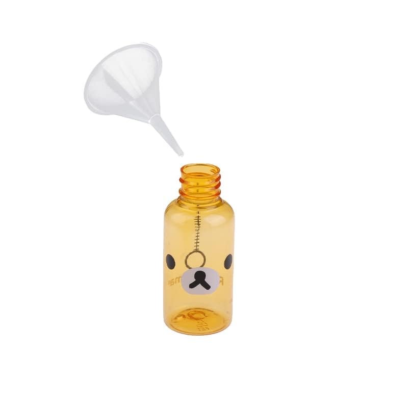 Mini Clear Polyethylene Funnel Kit - 10 Pcs Narrow Neck