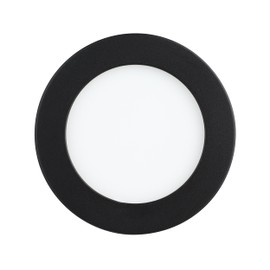 EGLO Fueva Flex LED Recessed Spotlight, Round Ceiling Light, Aluminium in Black and Plastic in White, Recessed Light in Neutral White, Diameter 11.7 cm