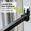 Ideal Security Sliding Patio Door Security Bar with Child-Proof Lock,