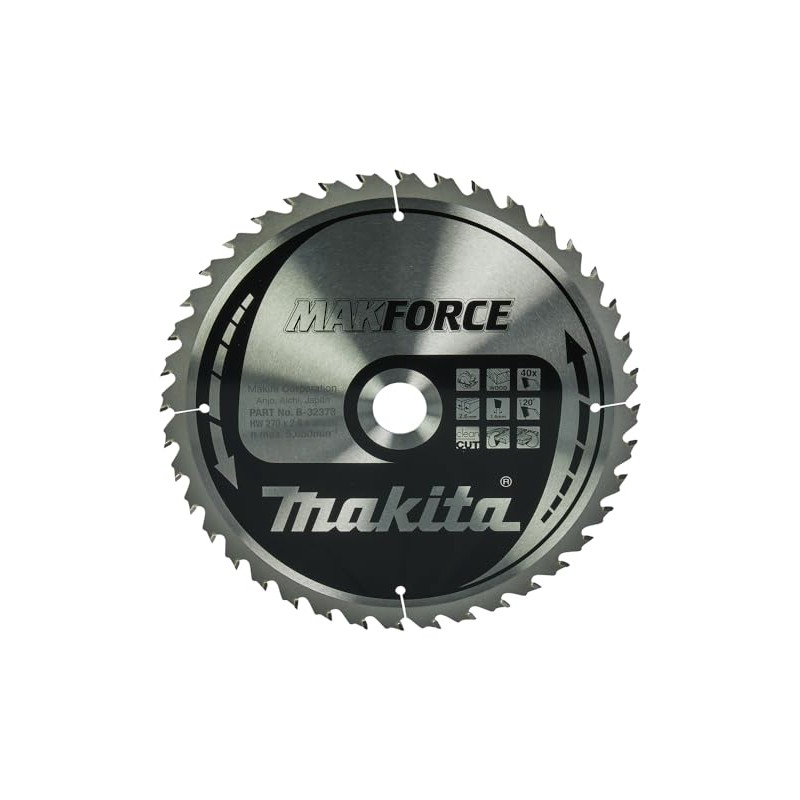 Makita MakForce B-32378 Saw Blade 270 x 30 mm 40