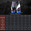Eco-daily Men's Cycling Shorts Padded Bicycle Riding Half Pants Bike
