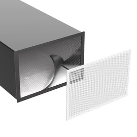 BJADE'S Sound Deadening Kit for Vent,Soundproofing Mats and Vent Covers for Reducing Noise and Dampening Vibration of HVAC Vent & Duct,Including 2 Pcs Sound Deadening Mat and 10"× 14" Vent Covers