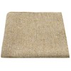 King & Priory Highland Weave Stonewashed Light Brown Pocket Square,