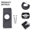 SUIOPPYUW ABS Doorbell Push Button Replacement For Convenient Installation Black