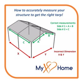 MyXOHome 7' X 12' Heavy Duty Blue Sunshade / Shade / Screen / Awning by MyXOHome