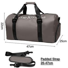 KYYLZ Sports Bags for Men and Women, Travel Bag and Handbags, Sports Bag with Shoe Compartment and Wet Compartment, Swimming Bag, Weekender Training Bag, Bag for Gym, Fitness, Holiday, Overnight,