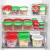 EONJOE 16 oz Plastic Freezer Containers with Lids 2 Cup