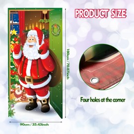 MFCGHXR Christmas Banner Door,Door Decoration Christmas,Christmas Banner Door,Christmas Banner,Suitable for Christmas Party,Christmas Party,New Year Party Supplies