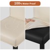 YISUN PU Bar Stool Covers Set of 2/4, Stretch Removable