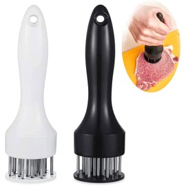 2 Pack Meat Tenderizer Tool with Ultra Sharp Stainless Steel Needle Blades Meat Tenderizer Tool Profession Kitchen Gadgets Jacquard for Tenderizing and Cooking BBQ, Marinade, Steak, Beef, and Poultry