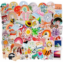 100PCs Cool Stickers for Water Bottles,Vinyl Waterproof Stickers Cute Aesthetic Stickers, Laptop Water Bottles Skateboard Phone Stickers for Teens Girls Kids