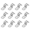 PATIKIL 14mm Rigid Pipe Strap, 12 Pcs 304 Stainless Steel