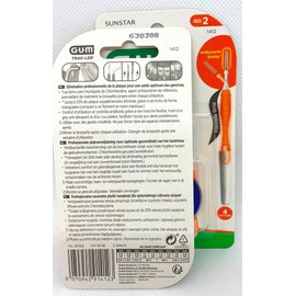 Gum Travler 1412 Interdental Brushes 0.9 mm Pack of 4