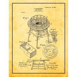 Baby Walker Patent Print Golden Look with Border (24" x 36") M13713