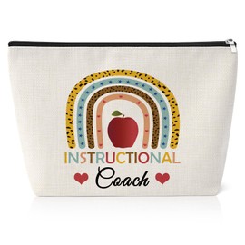 Coaches Gifts for Women Makeup Bag Instructional Coach Appreciation Gift Sports Soccer Coach Gifts Basketball Birthday Presents for Trainer Volleyball Coach Gift Ideas Travel Cosmetic Bag