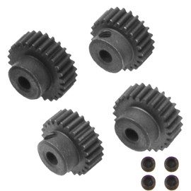 Vgoohobby Steel 48 Pitch Pinion Gear Set 3.175mm Shaft 23T 24T 25T 26T Motor Gears Compatible with Tamiya Kyosho RedCat Losi Axial Traxxas 1/10 RC Car