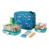 PackIt Freezable Classic Lunch Box, Sea Shark, Built with ECOFREEZE