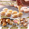 TeamFar Stainless Steel Baking Sheet with Rack Set, 16/12.5/9 Inch