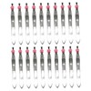 Mikinona 24pcs Brow Tweezers Arrow Pattern Eyebrow Clip Tweezers for