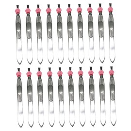Mikinona 24pcs Brow Tweezers Arrow Pattern Eyebrow Clip Tweezers for Hair Removal
