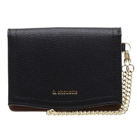 & Chouette samantha thavasa Samantha Thavasa Pass Case, Card Case, ID Case, Commuter Holder, Bicolor Simple, Women's, Girls, Cute, Stylish, Samantha and Suette, Black