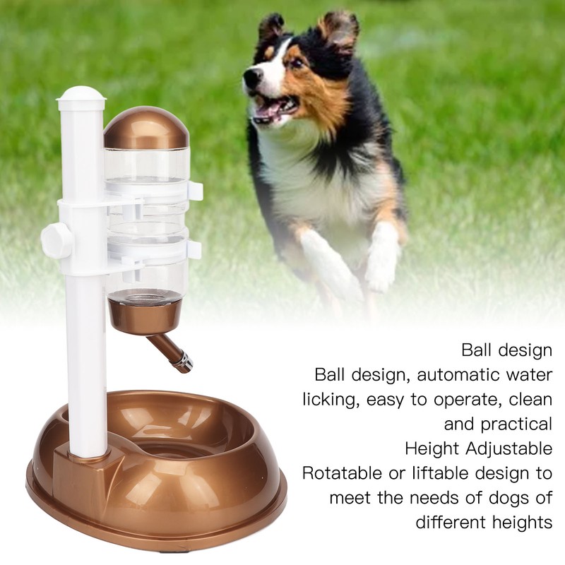 Pet Standing Water Dispenser Bowl Height Adjustable Multifunction Dog Automatic