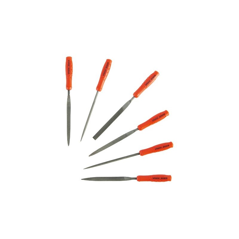 Black + Decker BDHT0-22270 Set of 6 Needle Files