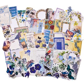 200 Pieces Vintage Scrapbooking Supplies Kit Aesthetic Vintage Stickers for Journaling Supplies Scrapbook Paper Journals Stickers for Junk Journal Planner Decoupage Album