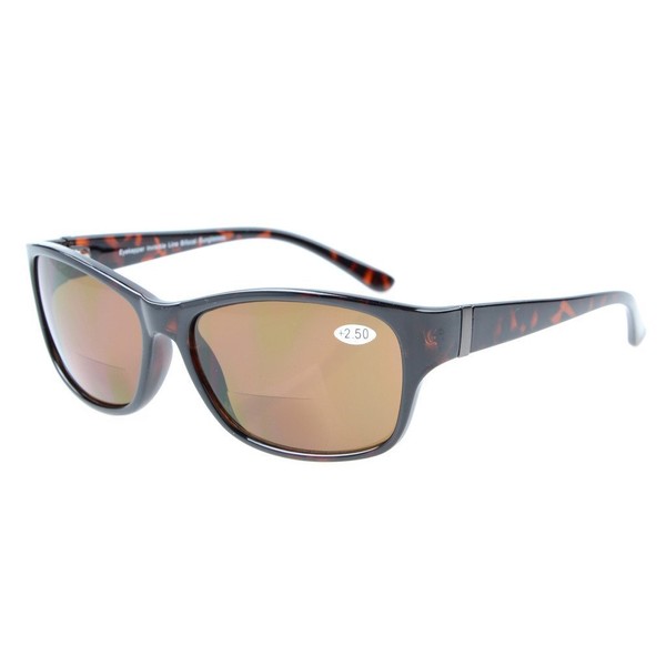 Eyekepper Sun Reader Plastic Frame Round Bifocal Sunglasses, tortoise frames