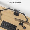 Suptek Dual Ultrawide Monitor Desk Mount,Fully Adjustable Dual Monitor Arm