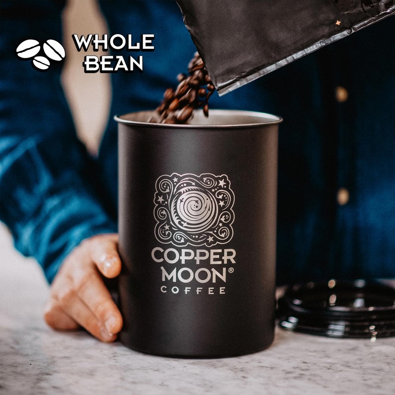 Copper Moon Medium Roast Whole Bean Coffee, Hawaiian Hazelnut Blend,