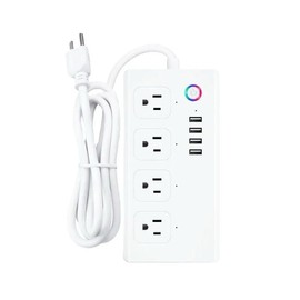 Luxe Pantry - Smart DC Power Socket with USB and Type-C - Fast Charging, Surge Protection, Compact Design for Home and Office