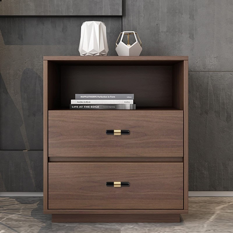 TUMBEELLUWA Set of 2 Crystal Stone T Bar Pull Handles