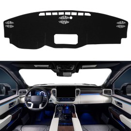 Dash Cover for Tundra Accessories 2022 2023 2024 2025 2026 Dashboard Cover Anti-Slip Center Console Dash Mat Protector Sunshade Pad No Glare for Tundra, Black Trim