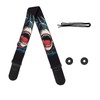 GLENLCWE 3D Shark Guitar Strap for Bass &Electric&Acoustic Guitars Strap