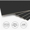 Somime 12 Pack Backing Boards Only - 8x10 Uncut Black