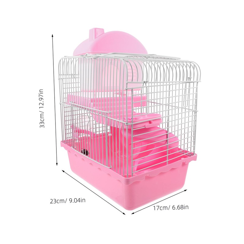ORFOFE Large Double-Deck Hamster Cage Pet Enclosure Hideout Safe Comfortable