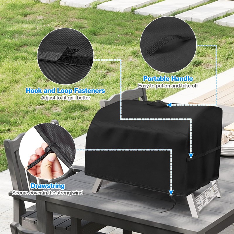 Jungda Portable Grill Cover for Megamaster 2-Burner Propane Outdoor Tabletop