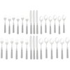 Ginkgo International Le Prix Stainless Steel Dishwasher-safe 30piece flatware set,