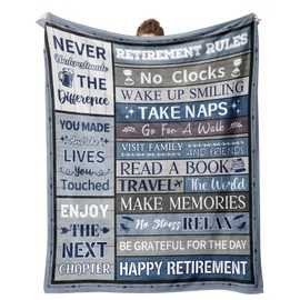 Retirement Gifts for Men 2025, Retired Gifts for Men, Mens Retirement Gifts, Funny Best Retirement Gift Blanket, Leaving Farewell Going Away Gift for Coworker Teacher Dad Throws Blankets 80"x60"