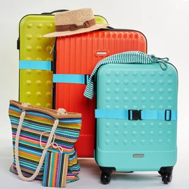 2 Pieces Luggage Straps Travel Luggage Straps Packing Bag Buckle Straps For Suitcases, Bags, Boxes