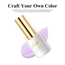 Imtiti Jelly Gel Nail Polish, 1 Pcs 0.5 Fl Oz Lavender Purple Jelly Gel Polish Soak Off LED U V Nail Gel Polish Sheer Translucent Gel Nail Polish DIY Nail Art Starter Manicure Salon Gel Nail Kit for Women Girls