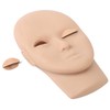 Lash Mannequin Head Reusable Soft Touch Rubber Replaced Eyelids Mannequin