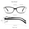 LifeArt 5 Pairs Reading Glasses, Blue Light Blocking Glasses, Computer