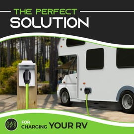 GearIT 30-Amp Extension Cord for RV and Auto, (10-Feet) 3-Prong 125-Volt 10/3 STW 10AWG Gauge 3 Wire, NEMA TT-30P to TT-30R, Outdoor Camper Power Cord