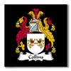 Carpe Diem Designs Collins Family Crest/Coat of Arms Ceramic Tile