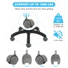 Omyoffice Office Chair Casters, 2" Heavy Duty Caster Wheels Set