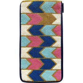 Stitch & Zip Eyeglass Case Needlepoint Kit- Geometric Arrows