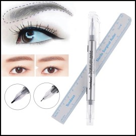 3 Marcadores Quirúrgicos Diseño Microblading Azul/violeta